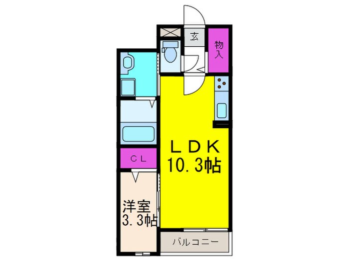 プランドール高槻の物件間取画像