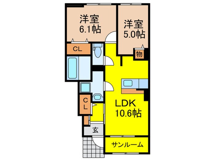 ファイン・ヒルズの物件間取画像