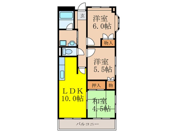 ハイツイレブンの物件間取画像