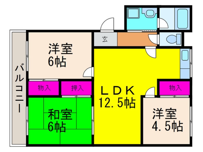 エスペランサの物件間取画像