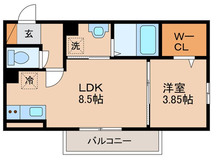 エスパス・ド・ゼン草津町の物件間取画像
