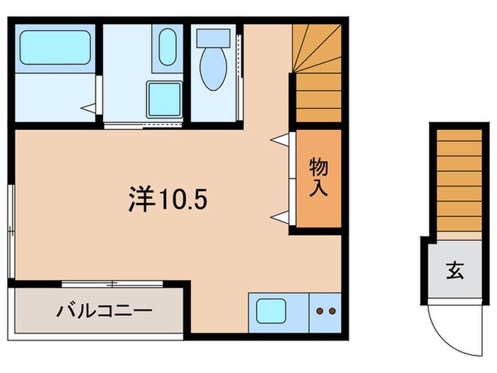 プリッ２御崎の物件間取画像