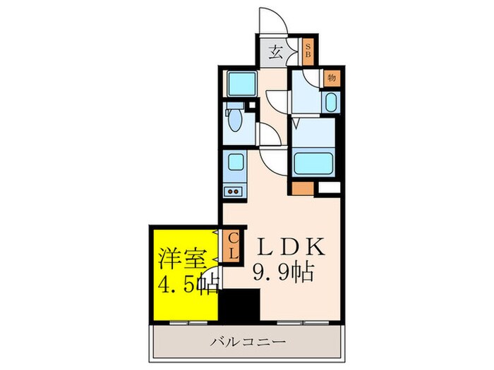 TOPAZ江坂の物件間取画像