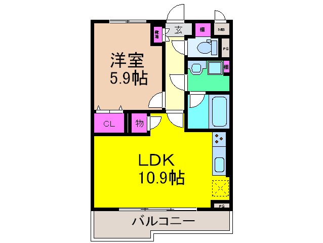 メゾン・ハナミズキ豊中の物件間取画像