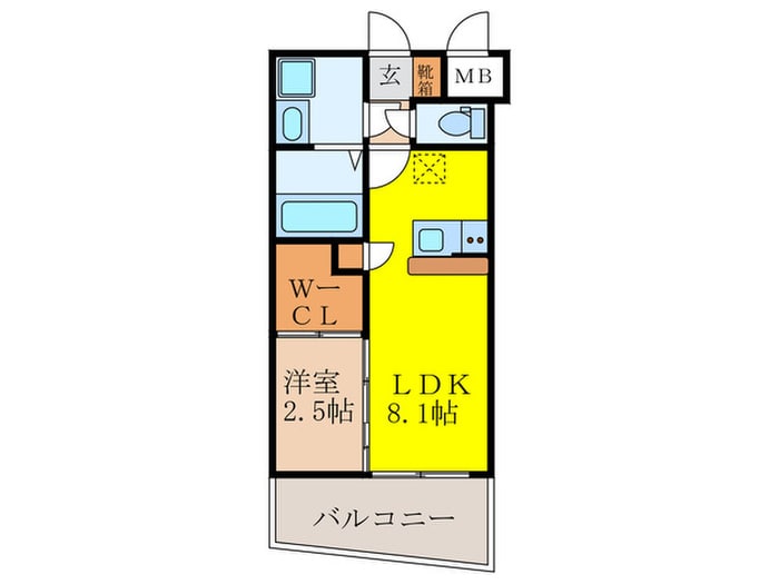 セレニテ新大阪ミラク弐番館の物件間取画像