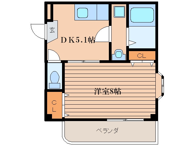 レジスコート今津中の物件間取画像