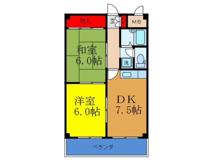 プルグランドの物件間取画像