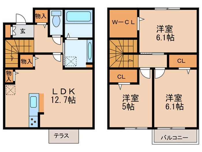 エステートⅣの物件間取画像