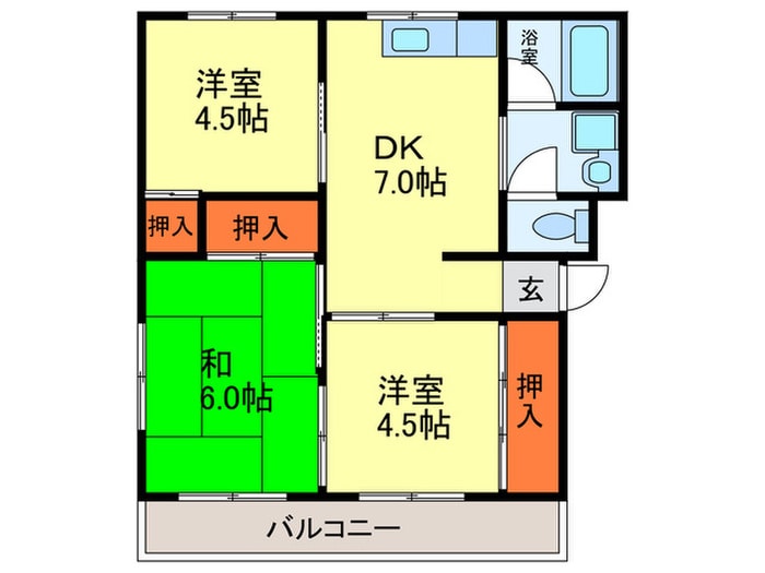 リバーコートの物件間取画像