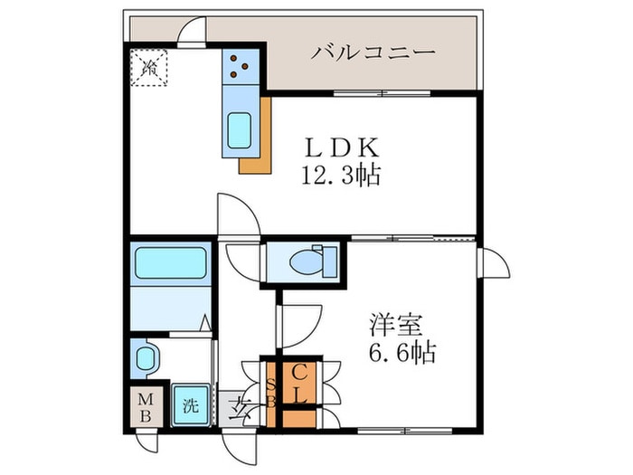 アパルトマン パルク ドゥの物件間取画像