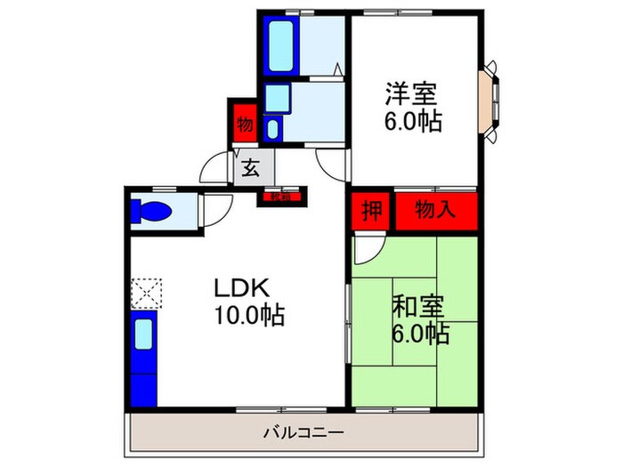 サンライフ桜の物件間取画像