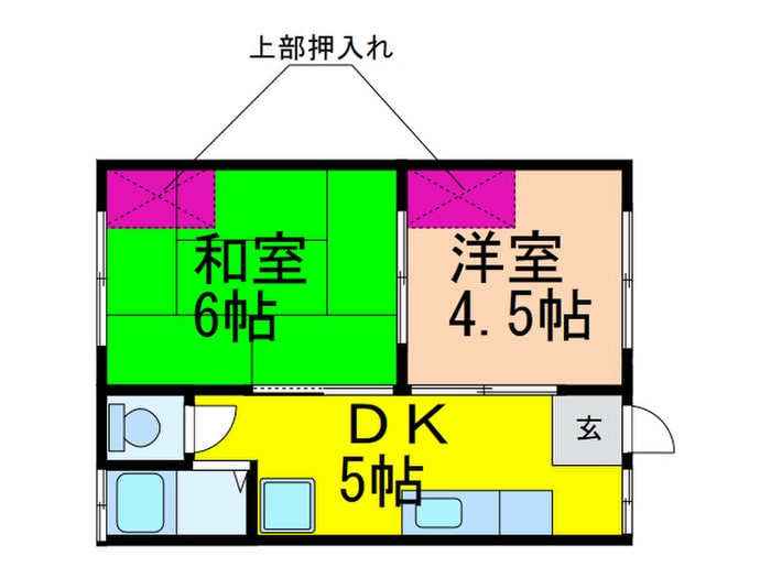 和美荘３棟の物件間取画像