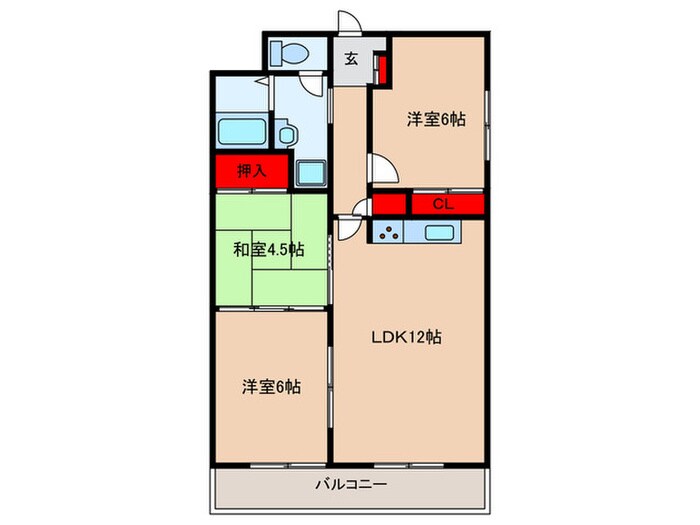 タツカ箕面の物件間取画像