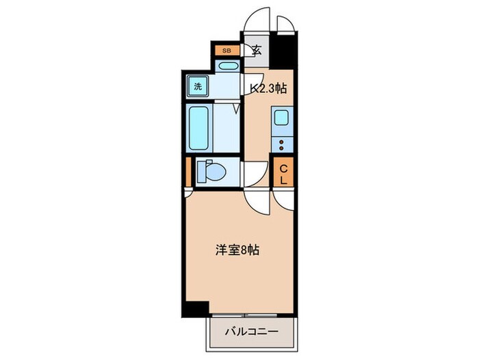 ﾌｧｰｽﾄﾌｨｵｰﾚあびこ（401）の物件間取画像