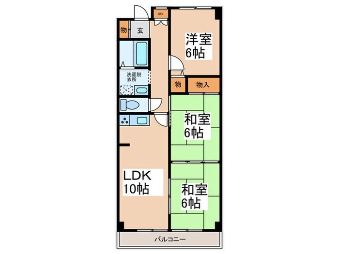 ペ－ンヴィラ－ジュの物件間取画像