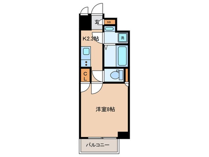 ﾌｧｰｽﾄﾌｨｵｰﾚあびこ（604）の物件間取画像