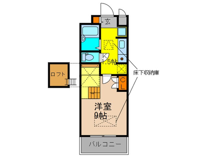 サンプラザ少路の物件間取画像