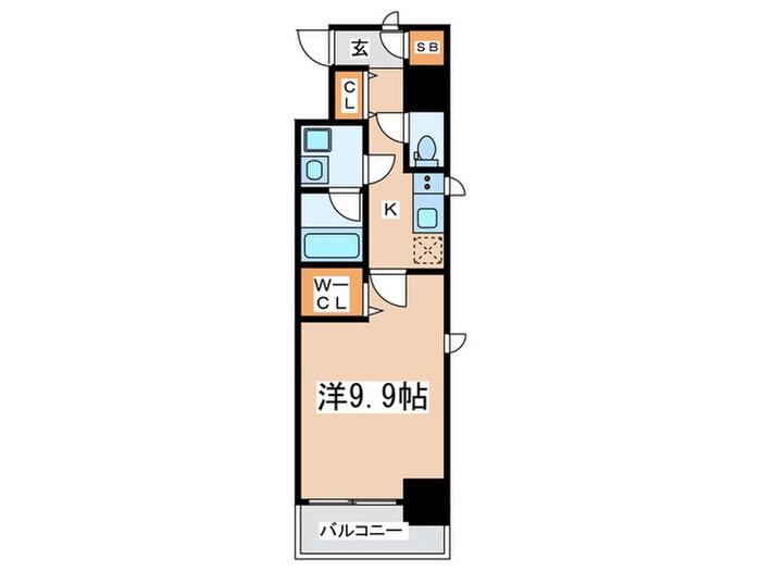 セイル淀屋橋の物件間取画像