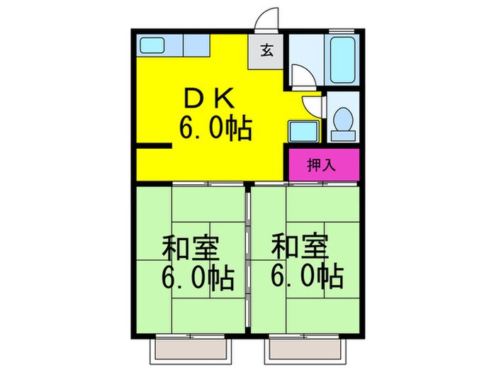 メゾン松井の物件間取画像