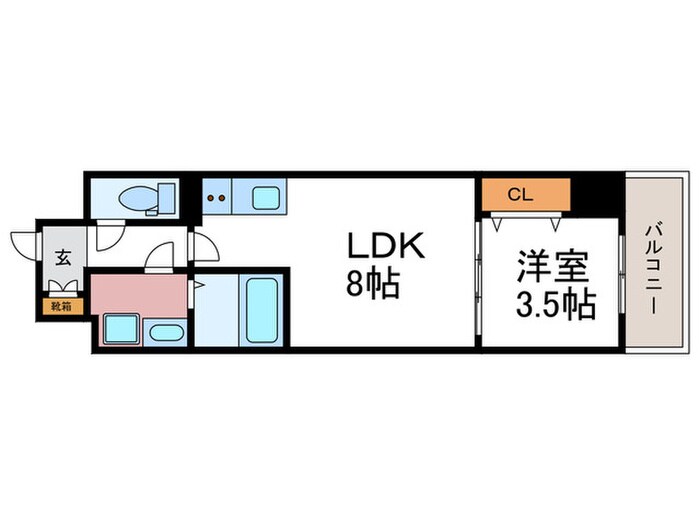 CRESTTAPP京都西京極dex(502)の物件間取画像