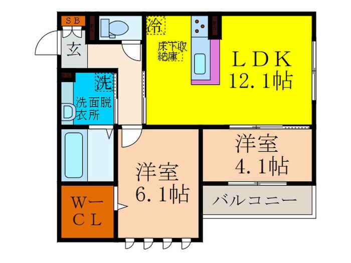 Ｄ－ｒｏｏｍ　Ｎｏｖａｌｉｓの物件間取画像