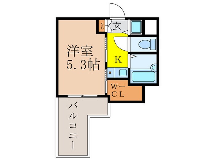 ｼﾃｨｰﾗｲﾌﾃﾞｨﾅｽﾃｨ新大阪の物件間取画像