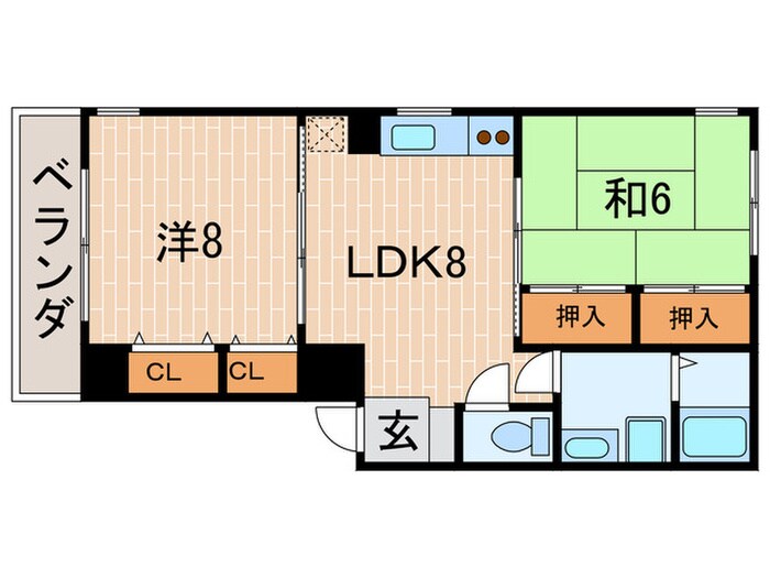 グレイス夙川の物件間取画像