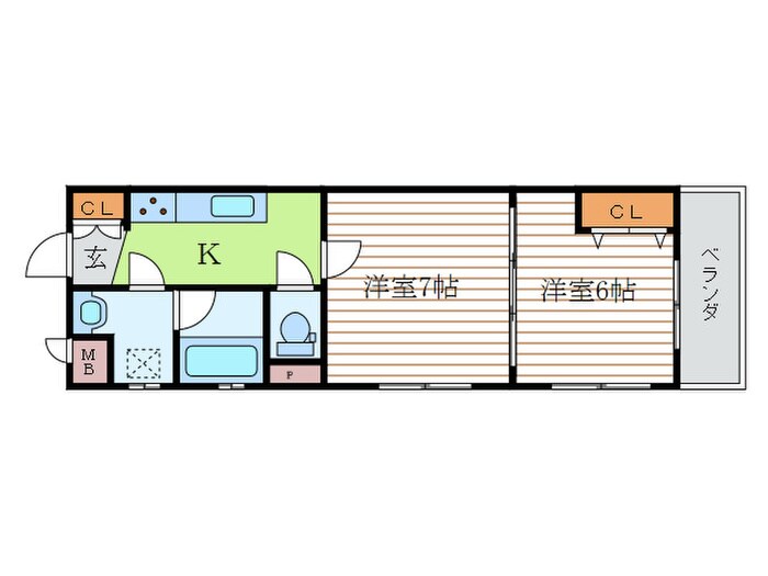 アンクル丹波口の物件間取画像