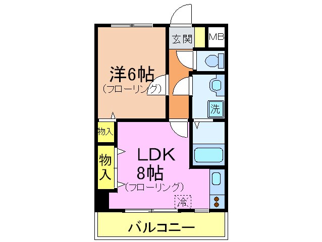 ユニバ－サルビルの物件間取画像