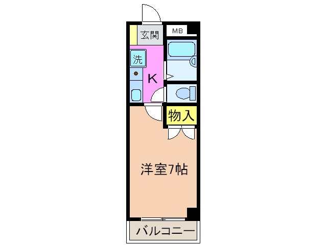 フリックコート下祗園の物件間取画像