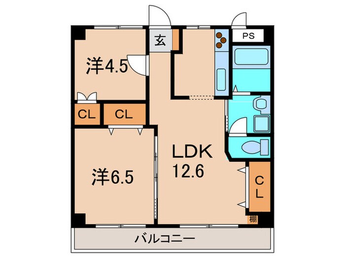 メゾン東野の物件間取画像