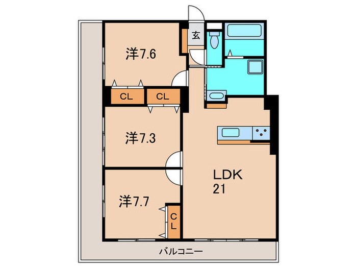 グランヴィラ－ジュ長寿ガ丘の物件間取画像