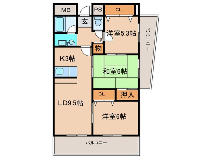 ブルームの物件間取画像