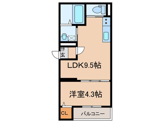 トレージュの物件間取画像