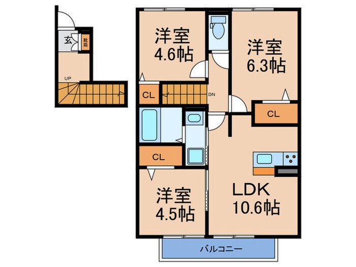 T-roomの物件間取画像