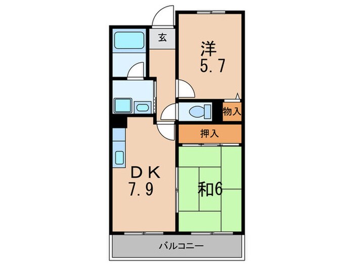 シャルマンの物件間取画像