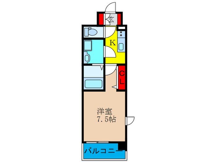 ﾚｼﾞｭｰﾙｱｯｼｭ淡路駅前（805）の物件間取画像