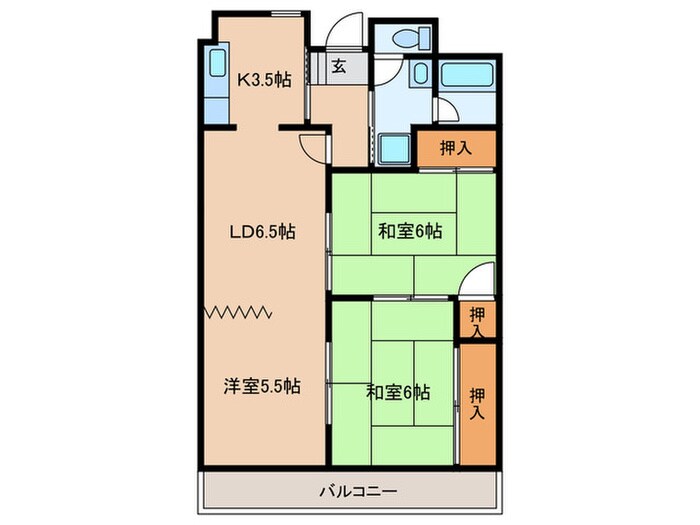 ボナール辻川の物件間取画像