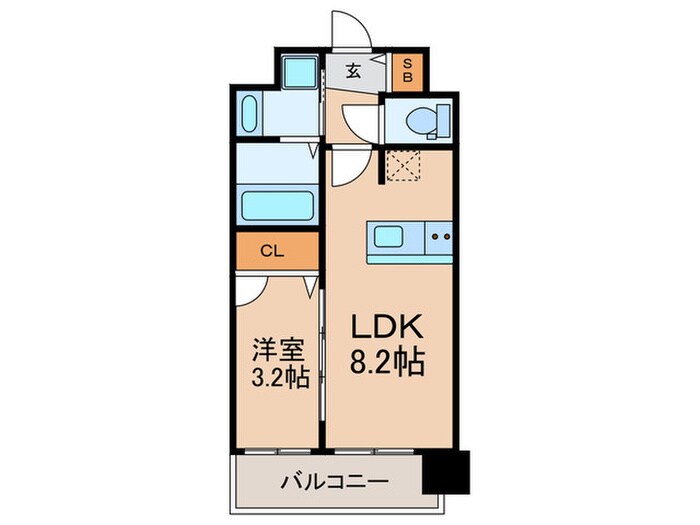 ﾌﾟﾚｻﾝｽ THE KYOTO 新町通(802)の物件間取画像