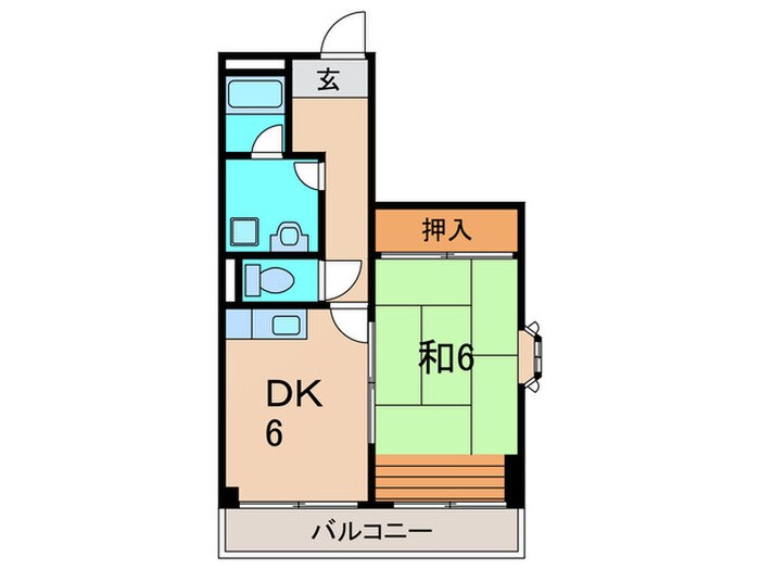 ア－スマンションの物件間取画像