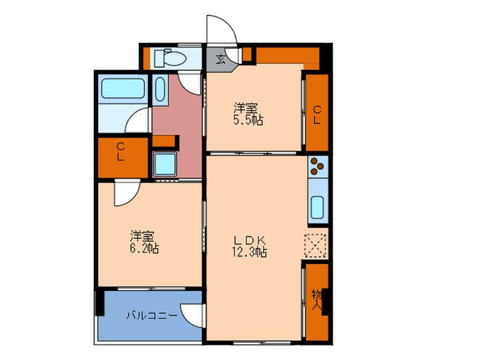 シティエ－ル東梅田の物件間取画像