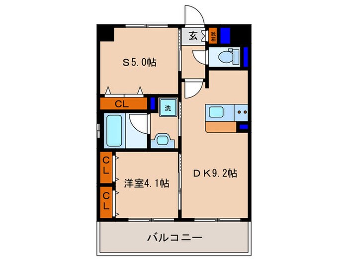 ｴｽﾃﾑﾌﾟﾗｻﾞ京都聚楽第　雅邸(512)の物件間取画像