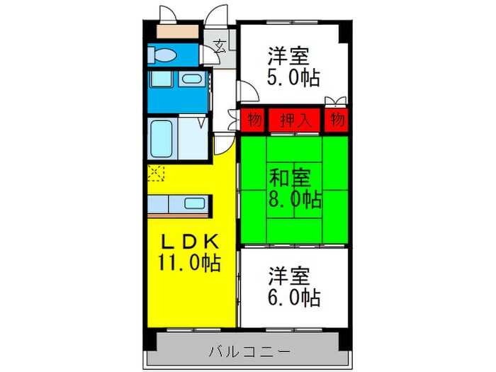 セントラルコ－トⅡの物件間取画像