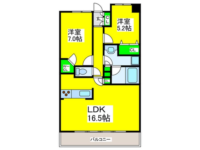 CITY　SPIRE難波グレイスの物件間取画像