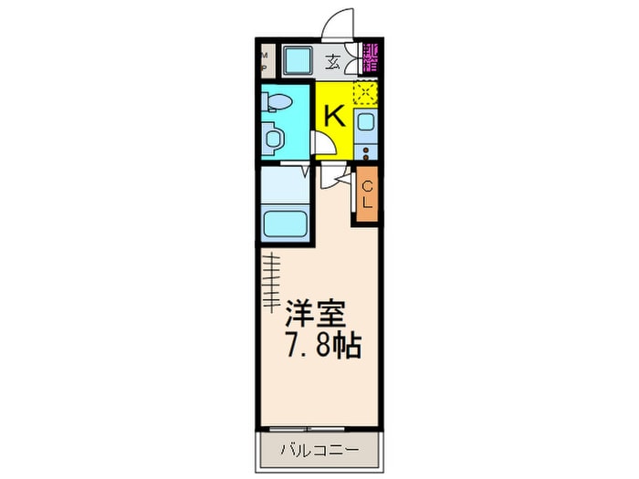 ウインズコート天神Ⅱの物件間取画像