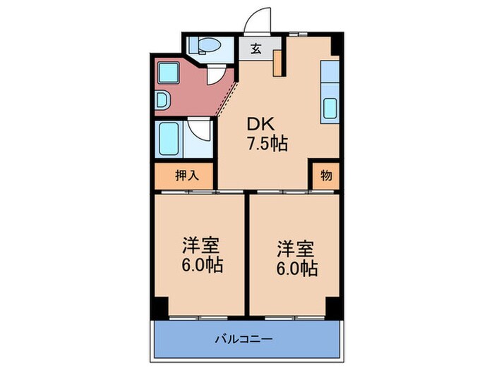 メゾンルミエ－ルの物件間取画像