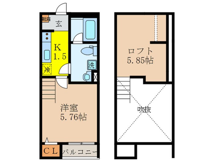 レポゼビアンの物件間取画像