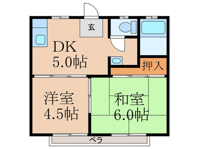 サングリ－ンハイツの物件間取画像