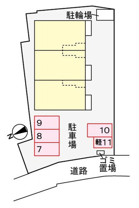 サンライズⅢの物件外観写真