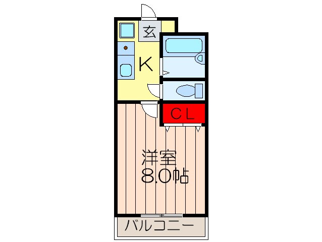 ガメラ1号館の物件間取画像